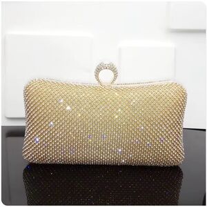 Gold Evening Clutch Bag